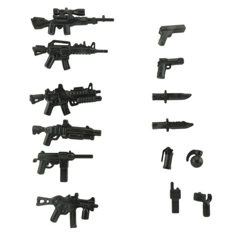 Custom Minifigures Military Army Guns Weapons Compatible W Lego Sets