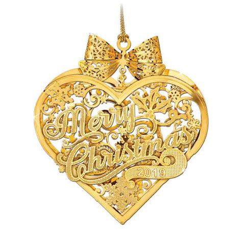 Annual Gold Christmas Ornament