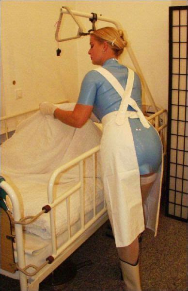 Pin von Zyro auf Krankenschwestern Gummihose Krankenschwester kleidung Pvc schürze