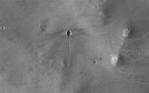 Ufo Crash In Nasa Mars Photo Nasa Calls It Dragonfly Shaped Crater