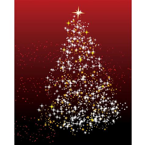 Sparkling Christmas Tree Printed Backdrop Backdrop Express