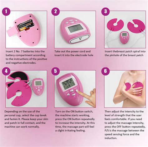 Electronic Breast Massager Enhancer Enlarger Chest Pulse Bust Muscle Machine Ebay
