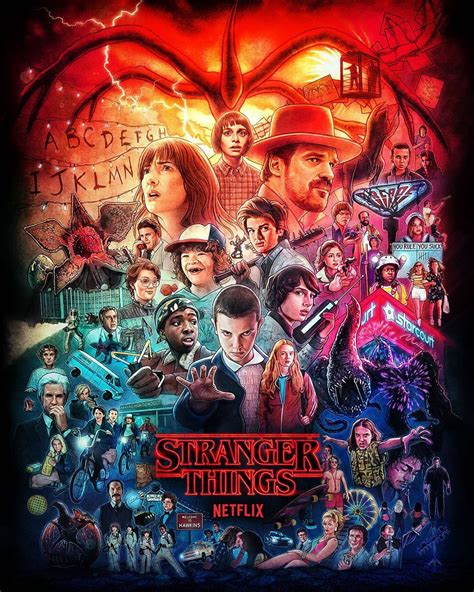 Stranger Things Seasons 1 3 Poster Stranger Things Photo 43081854