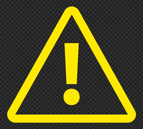 Yellow Caution Triangle Warning Sign Icon Free Png Citypng