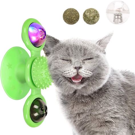 98k windmill cat toy interactive chew toys for indoor cats spinner catnip toy cat