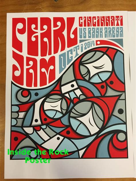 Tonights Pearl Jam Poster From Cincinnati By Don Pendleton Tour
