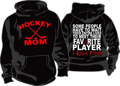 hockey mom favorite player hoodie