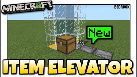 Minecraft Item Elevator Redstone Tutorial Mcpe Xbox Bedrock
