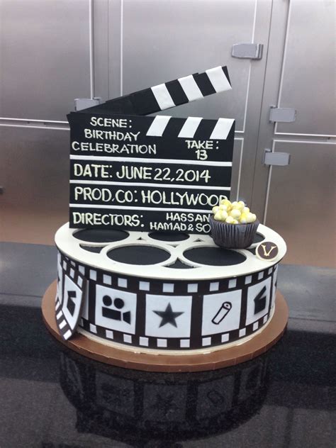 Film Reel Cake Hollywood Birthday Parties Movie Night Birthday Party