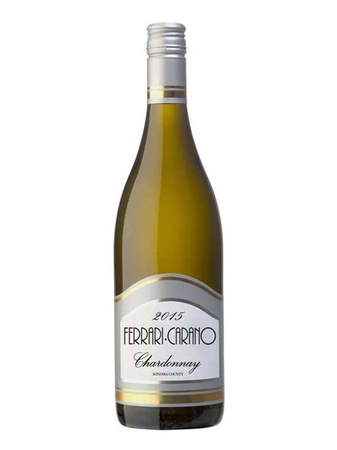 This chardonnay delights with aromas of citrus, white peach, orange blossom, vanilla, graham cracker and butter perfectly balanced by vibrant and refreshing flavors of meyer lemon, minerality, cinnamon and pears. Ferrari-Carano - Ferrari-Carano Chardonnay Sonoma County 2015 750ML | WeSpeakWine.com