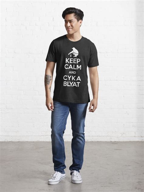 Keep Calm And Cyka Blyat Boris Slav Gopnik Gamer T Shirt T Shirt