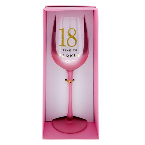 Buy 18th Birthday Wine Glass Time To Sparkle For Gbp 499 Card