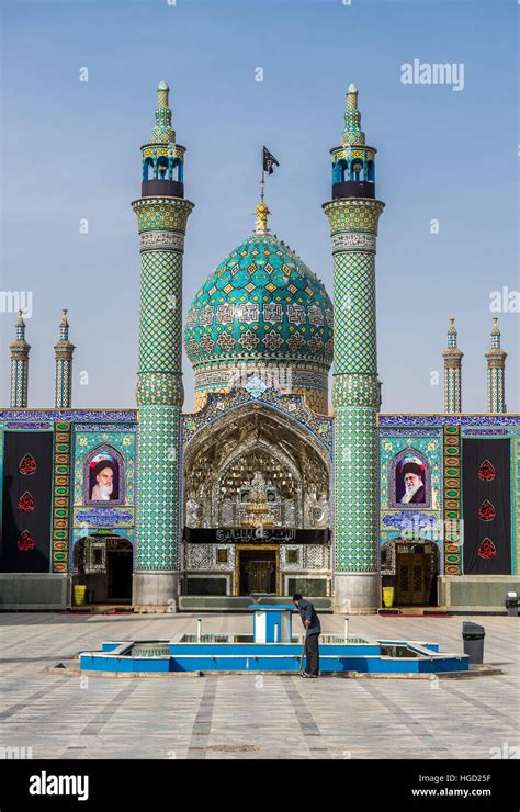 courtyard of holy shrine of imamzadeh helal ali hilal ibn ali in aran va bidgol isfahan