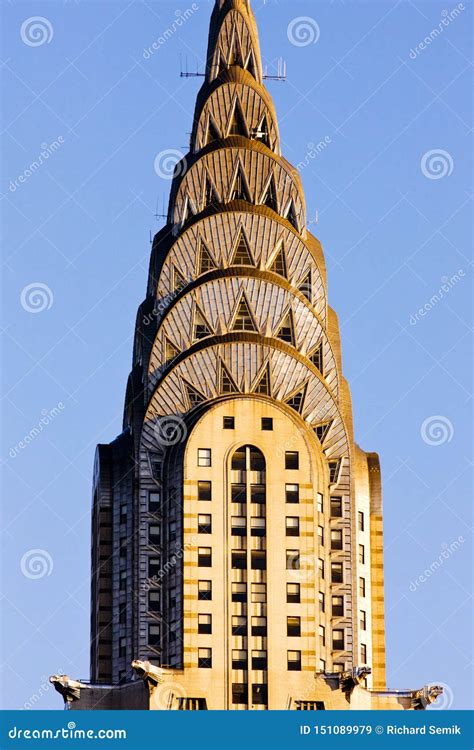 Detail Of Chrysler Building Manhattan New York City Usa Editorial