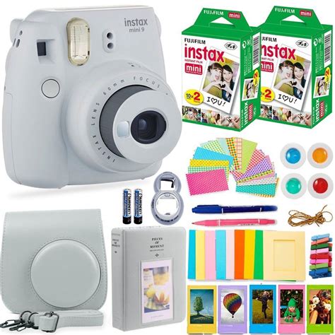 Instax Mini Full Accessories Bundle Set Polaroid Camera 9 Fujifilm