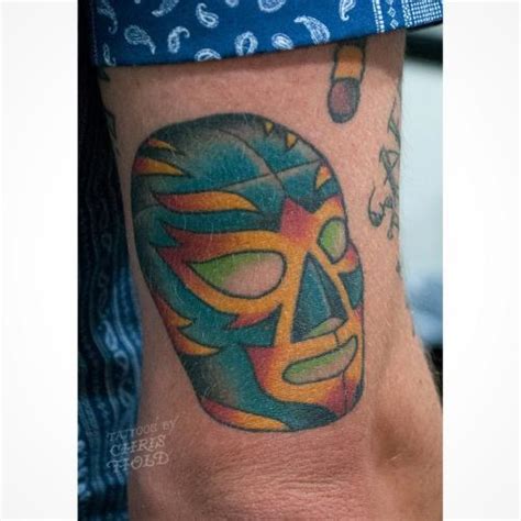 Kyuin is a very large woman with twintails that wears a coat and a dress with the word smile, moreover, she wears a luchador mask covering most of her head and face—a feature common amongst donquixote pirates subordinates. Tattoos by Chris Hold | Healed up over a year… Mexican ...