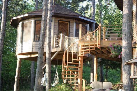 Tree House Glamping Updated 2020 1 Bedroom Tree House In Squaw Lake