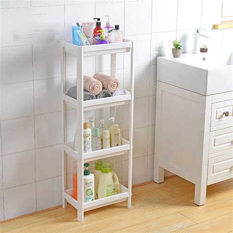 4 Layer Bathroom Storage Holders Shampoo Container Shelf Multipurpose