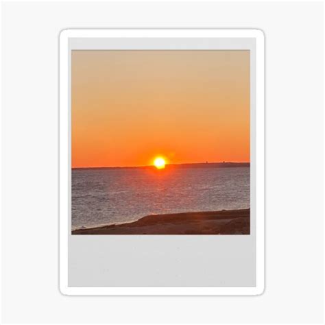 Sunrise Sunset Polaroid Beach Aesthetic Sticker For Sale By