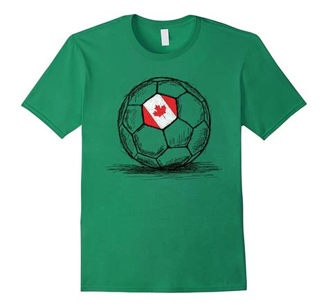 According to fifa's big count, over 2.6 million people played in canada in 2006. Canada Canadian Flag Design On Soccer Ball Jersey T-Shirt ...