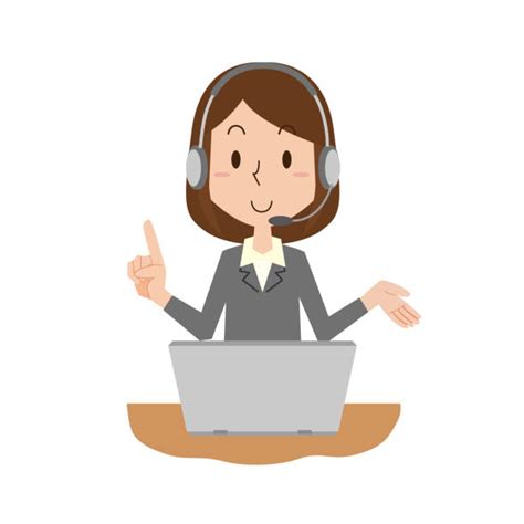 Call Center Operator Girl Illustrations Royalty Free Vector Graphics