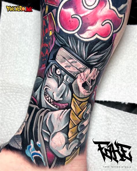 Kisame From Hoshigaki From Naruto Tattoo By Daveveroink Located In