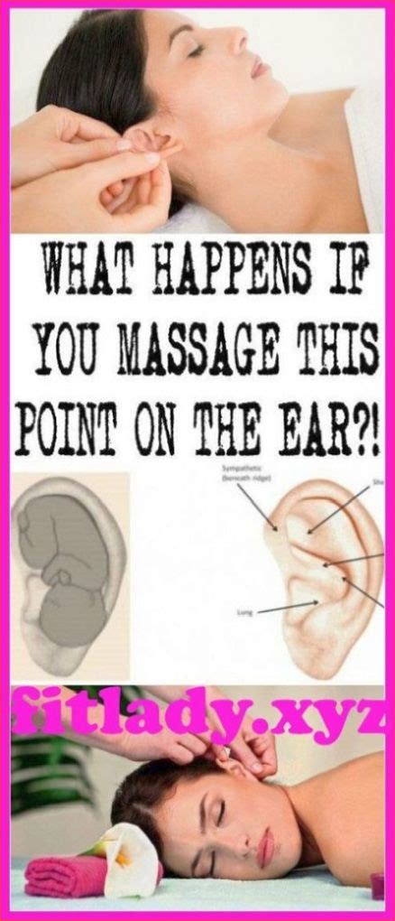 This Is What Happens When You Massage This Point On Your Ear Healthy Fitness Body Health