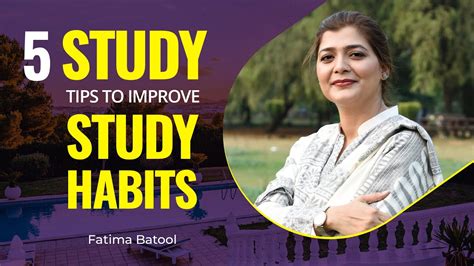 Study Motivation 5 Study Tips To Improve Study Habits Youtube