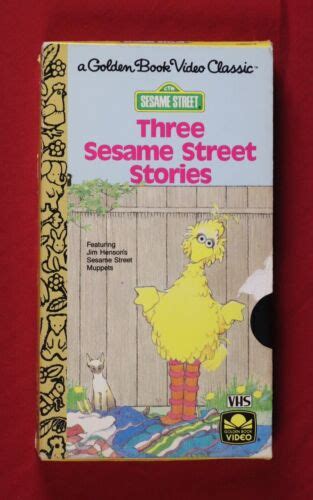 Sesame Street 3 Sesame Street Stories Vhs 1990 Golden Book Video