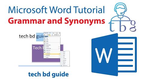 How to check Grammar and Synonyms in Microsoft Word | Grammar check, Learning microsoft, Grammar