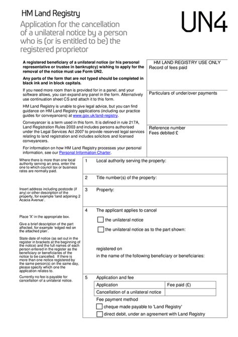 Fill Free Fillable Hm Land Registry Pdf Forms