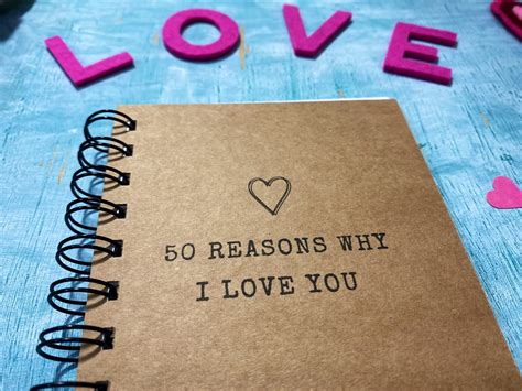 50 Reasons Why I Love You Mini Book Of Love Notes Long Etsy Uk