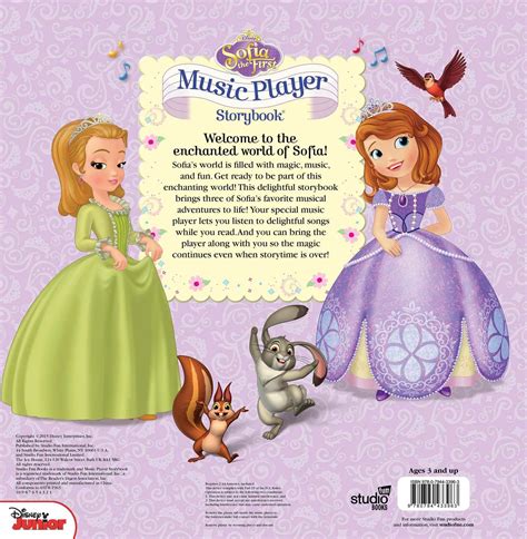 Disney Sofia The First Music Player Storybook Book By