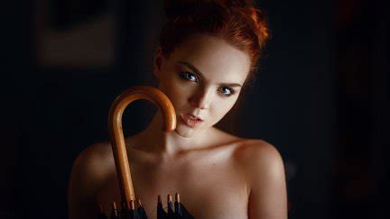 Face Women Model Redhead Georgy Chernyadyev Ekaterina Sherzhukova Sensual Gaze Portrait