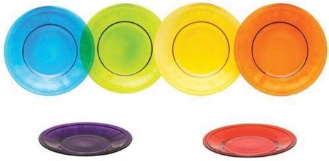 Colored Glass Plates Ebay