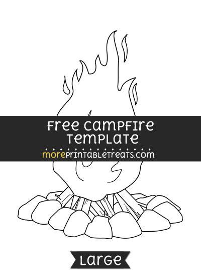 Free Campfire Template Large Campfire Templates Printable Free