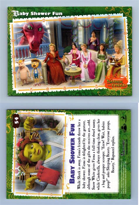 Baby Shower Fun 54 Shrek The Third 2007 Inkworks Trading Card