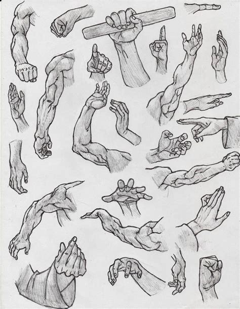 Hand And Arm Study By Kingangel Z Art Reference Poses Hand Drawing
