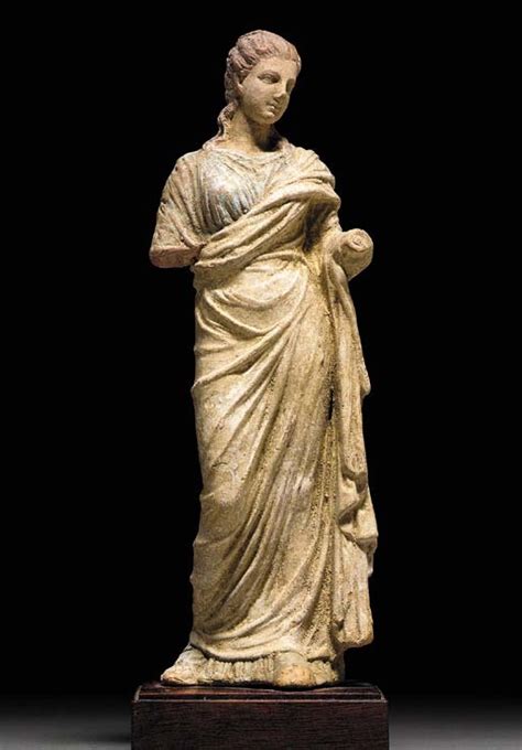 A Greek Terracotta Figure Of A Woman Hellenistic Period Circa Rd Century B C Christie S