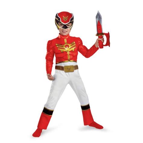 Купить Disguise Power Rangers Megaforce Red Ranger Muscle Costume в интернет магазине Amazon с