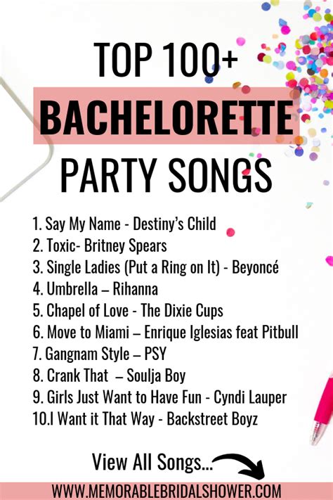 Bachelorette Party Playlist Ultimate Bachelorette Party Bachelorette Party Planning Wedding