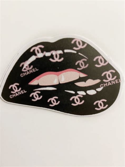 Logo Lips Sticker Chanel Inspired Lips Sticker In 2020 With Images