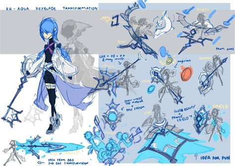 Aqua Idea For Fun By Zafa 02 Kingdom Hearts Keyblade Kingdom Hearts