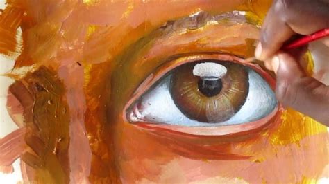 Painting An Eye Acrylic Painting Techniques