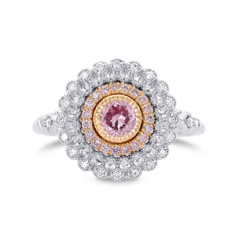 Argyle Fancy Intense Purplish Pink Diamond Couture Ring Sku 282521 0