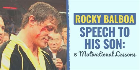 5 Motivational Lessons From The Rocky Balboa Speech To His Son Reportwire