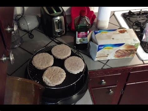 How long to cook frozen hamburger patty in air fryer. Butterball Original Seasoned Turkey Burgers From Frozen (NuWave Oven Heating Instructions ...