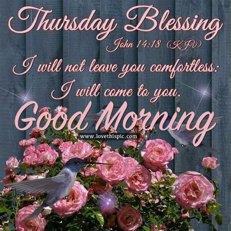 Thursday Blessings Good Morning Images Printable Template Calendar