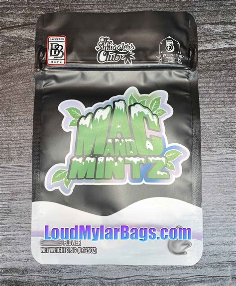 Mac And Mintz By Backpack Boyz 35g Size Mylar Bags Loud Mylar Bags