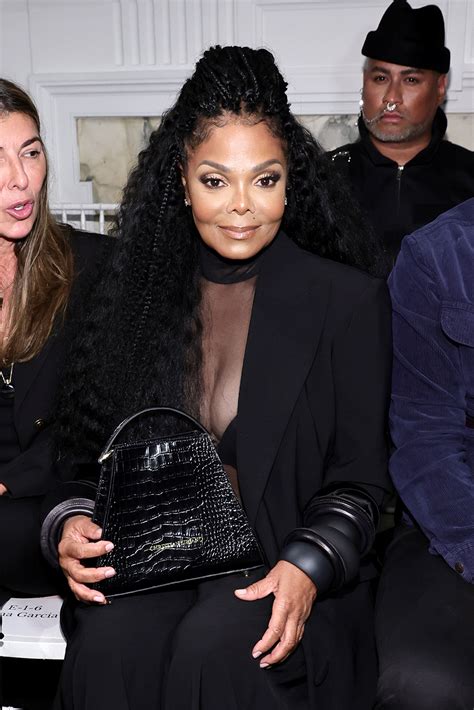 Janet Jackson Edges Up In A Mesh Top At Christian Siriano Fashion Show